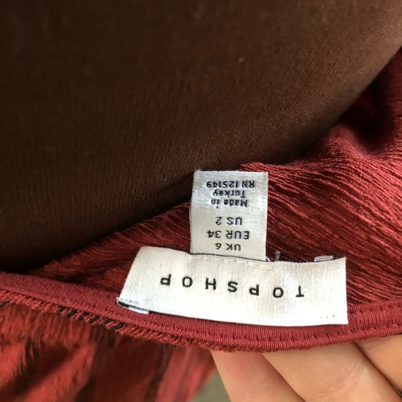 Red Stripe Crinkle Sun Dress Topshop - Picture 5 of 6